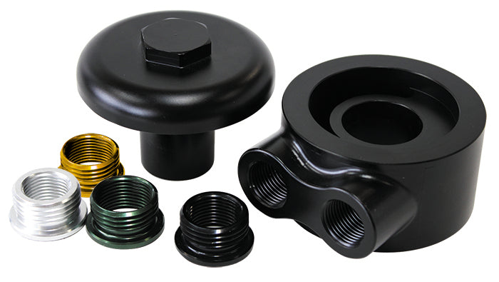AF64-2098 - billet sandwich adapt universaLOW PROFILE DESIGN -8ORB