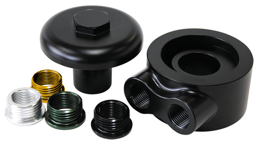 AF64-2098 - billet sandwich adapt universaLOW PROFILE DESIGN -8ORB