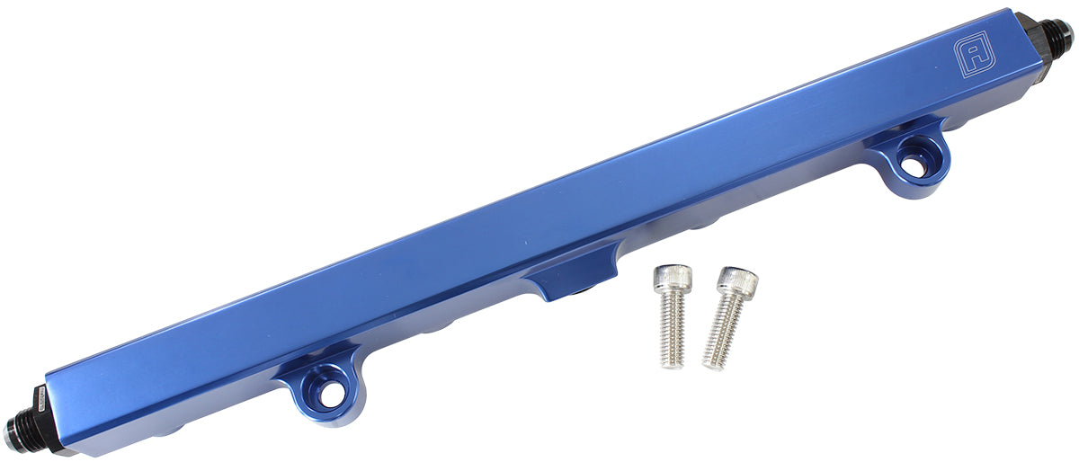 AF64-2140 - HONDA K20 K24 FUEL RAIL -8ORB INLETS / OUTLETS BLUE