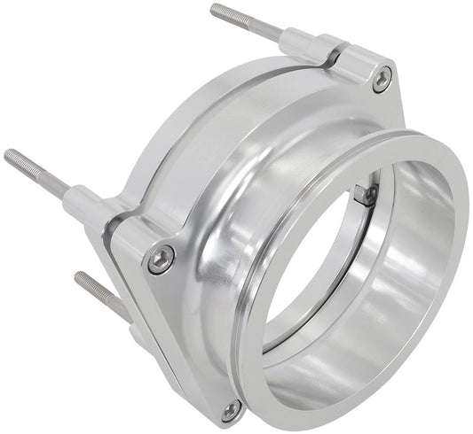 AF64-2144 - GM LS Throttle Body Adapter, Silver Finish suits 102mm Fly By Wire and 4" Intercooler Clamp