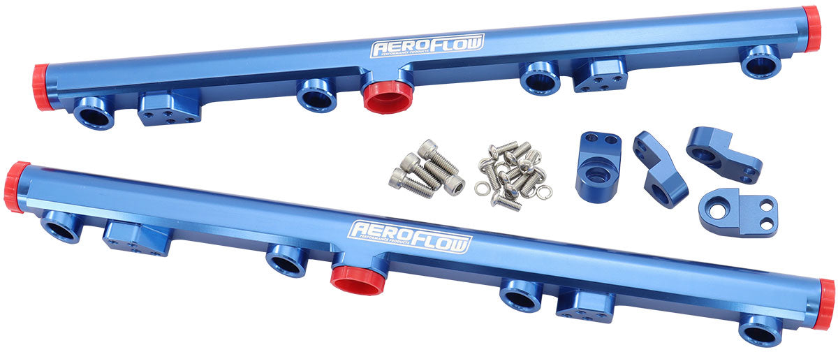 AF64-2155 - GM LS1 LS2 LS3 FUEL RAIL BLUE LS6 L76 L99 -8ORB LS