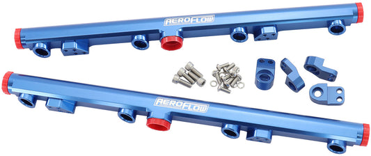 AF64-2155 - GM LS1 LS2 LS3 FUEL RAIL BLUE LS6 L76 L99 -8ORB LS