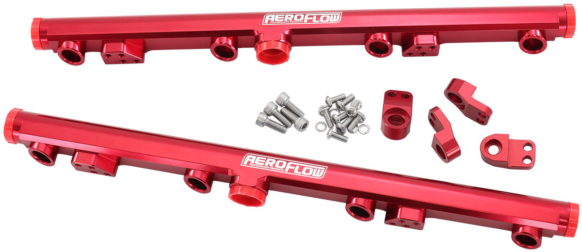 AF64-2155R - GM LS1 LS2 LS3 FUEL RAIL RED LS6 L76 L99 -8ORB LS