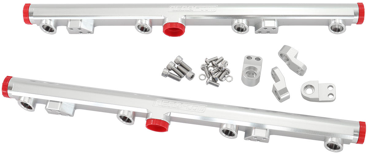 AF64-2155S - GM LS1 LS2 FUEL RAIL SILVER LS3 LS6 L76 L99 -8ORB LS