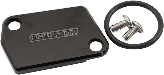 AF64-2176BLK - GM LS MAF SENSOR BLOCK OFF PLATE DELETE COVER MASS AIR FLOW Aeroflow - AF 64-2176BLK
