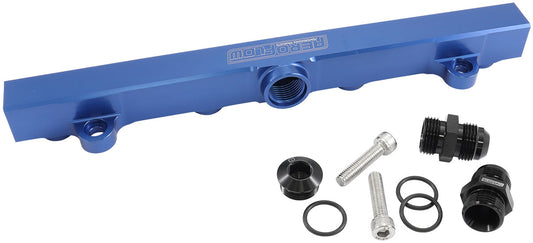 AF64-2221 - MITSUBISHI 4G63 EVO 4 to 9 FUEL RAIL -10ORB BLUE