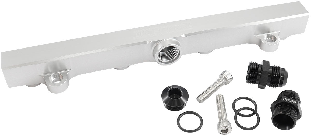 AF64-2221S - MITSUBISHI 4G63 EVO 4 to 9 FUEL RAIL -10ORB SILVER