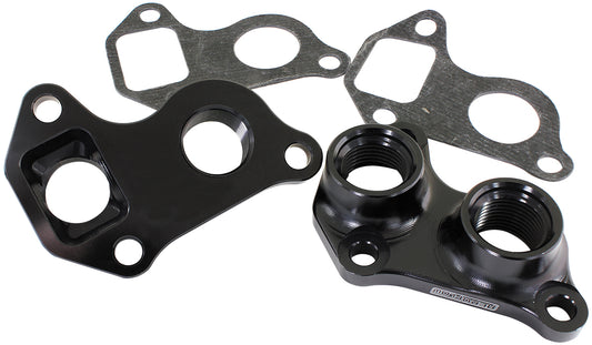 AF64-2241 - GM LS WATER PUMP PLATES ADAPTER BLOCK -10ORB PAIR