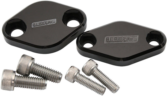 AF64-2254BLK - SUBARU AIR PUMP DELETE PLATES BLOCK OFF COVERS KIT BLACK