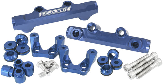 AF64-2258 - SUBARU EJ20 CONVERSION FUEL RAIL TOP FEED BLUE 92-00 WRX