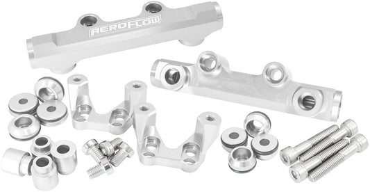 AF64-2258S - SUBARU EJ20 CONVERSION FUEL RAIL TOP FEED SILVER 92-00 WRX