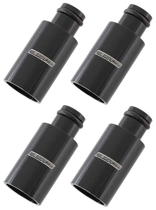 AF64-2884 - INJECTOR ADAPTER LONG 14MM TO 11MM FUEL RAIL 4 PACK BLACK