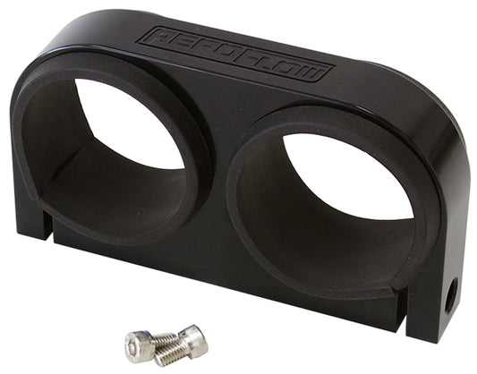 AF64-2902BLK - BILLET FUEL PUMP BRACKET BOSCHBLACK DUAL SUITS BOSCH / AF49