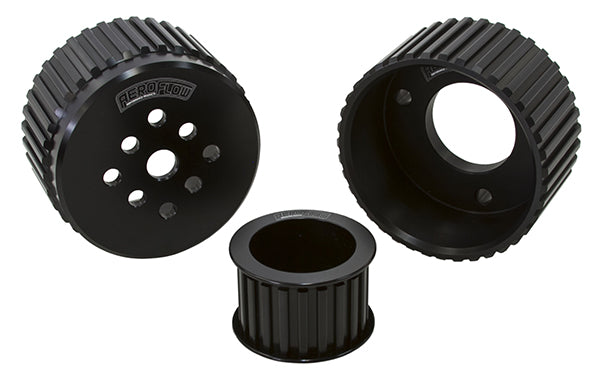 AF64-3000BLK - GILMER DRIVE KIT - BLACK CHEV V8 WITH SHORT W/PUMP