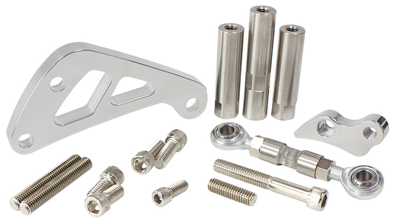 AF64-4002 - SBC SUIT MID MOUNT ALT BRACK D/SIDE LONG PUMP - POLISHED