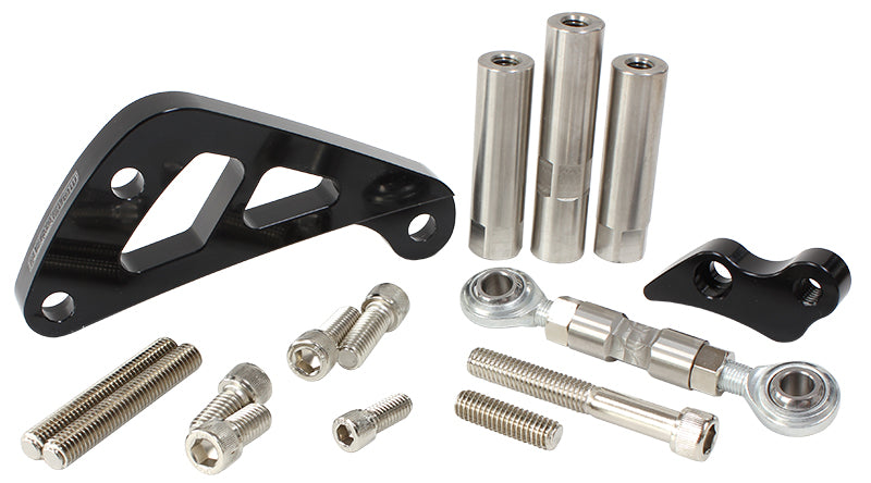 AF64-4002BLK - SBC SUIT MID MOUNT ALT BRACK D/SIDE LONG PUMP - BLACK