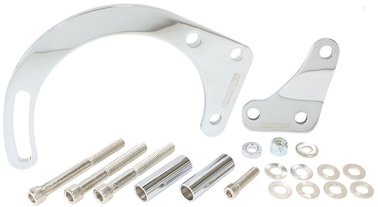 AF64-4015 - LOW MOUNT ALT BRACKET CHROME S/B CHEV WITH SHORT WATER PUMP