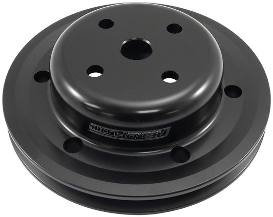 AF64-4022BLK - BLACK WATER PUMP V PULLEY HOLDEN V8 HQ-WB