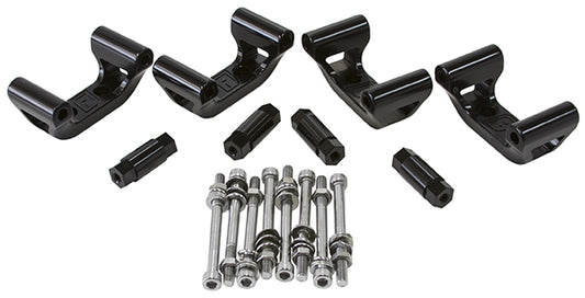 AF64-4032BLK - CHEV LS1 / LS6 COIL MOUNTS BILLET RELOCATION BRACKETS