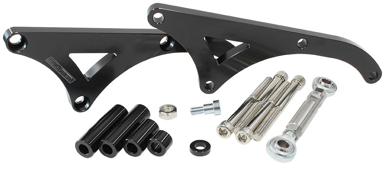 AF64-4033BLK - HOLDEN V8 DRIVERS SIDE ALTERNABRACKET MID MOUNT BILLET BRACK