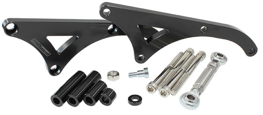 AF64-4033BLK - HOLDEN V8 DRIVERS SIDE ALTERNABRACKET MID MOUNT BILLET BRACK