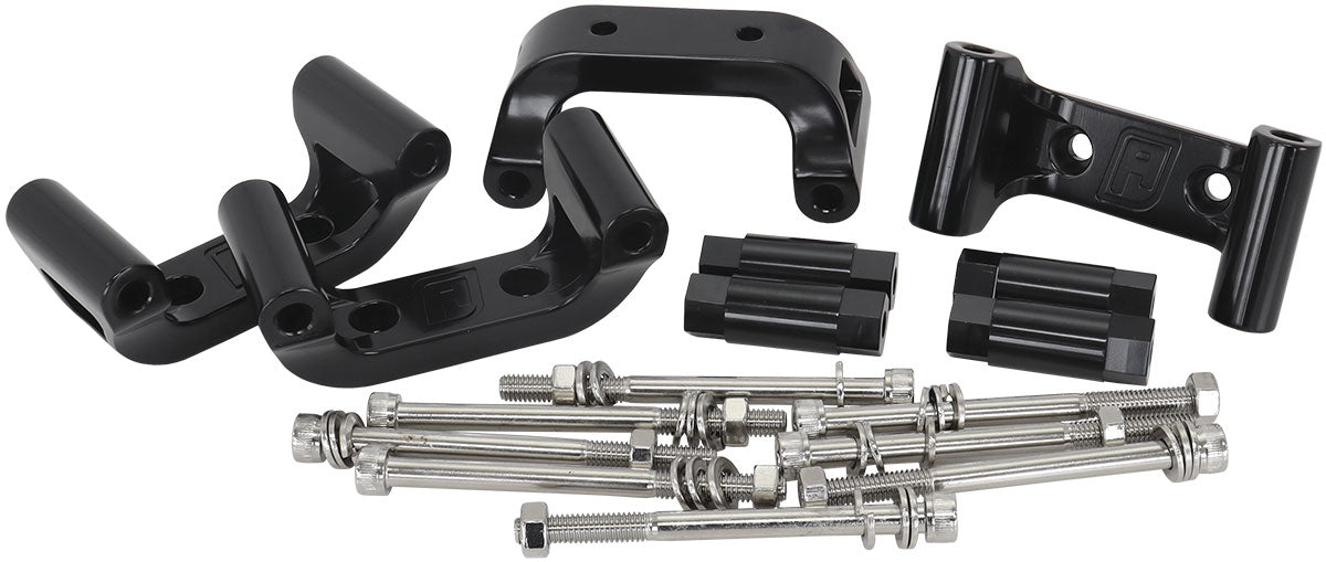 AF64-4034BLK - CHEV LS2 /LS3 /LS7 COIL MOUNTSBILLET RELOCATION BRACKETS