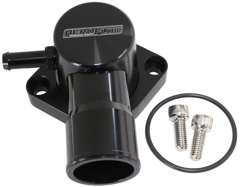AF64-4036BLK - BILLET THERMOSTAT HOUSING BLACFORD FALCON EL EF BA BF FG SWIBARRA Aeroflow - AF 64-4036BLK
