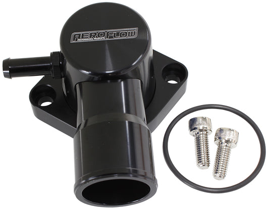 AF64-4036BLK - BILLET THERMOSTAT HOUSING BLACFORD FALCON EL EF BA BF FG SWIBARRA Aeroflow - AF 64-4036BLK