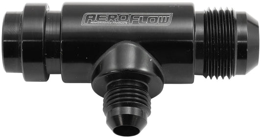 AF64-4045BLK - FORD BARRA WATER PUMP TEE PRESIN ADAPTER FITTING -10AN -6AN