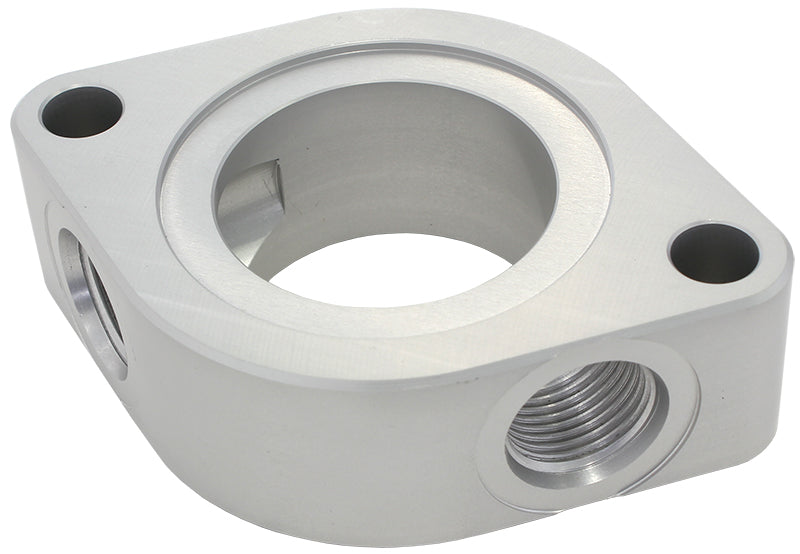 AF64-4051 - CHEV THERMOSTAT WATER NECK SPACER WITH 2 X -8ORB AUX PORT