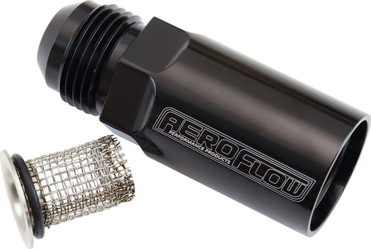 AF64-4099BLK - DRY SUMP SCAVENGE OIL FILTER STRAIGHT -12AN MALE FEMALE