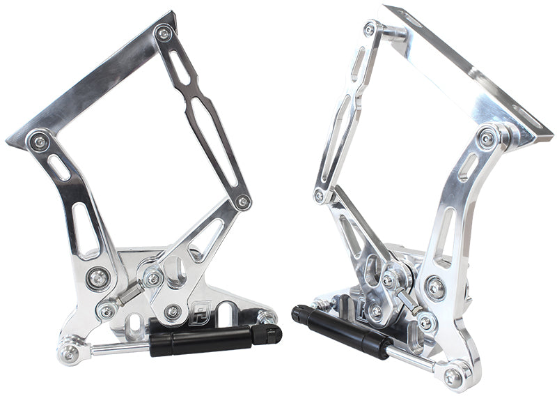 AF64-4105 - BILLET BONNET HINGE KIT POLISHXR - XY FORD FALCON