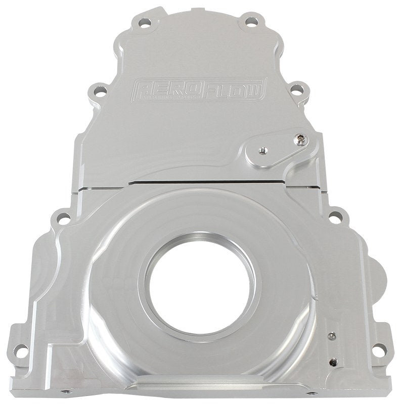 AF64-4361S - HOLDEN / CHEV LS BILLET 2 PIECTIMING COVER SILVER ANODISED