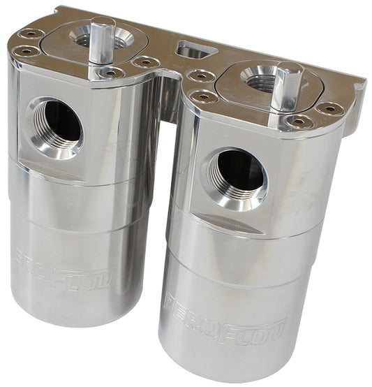 AF64-4364 - DUAL CATCH CAN -10ORB AIR / OIL SEPARATOR DIESEL