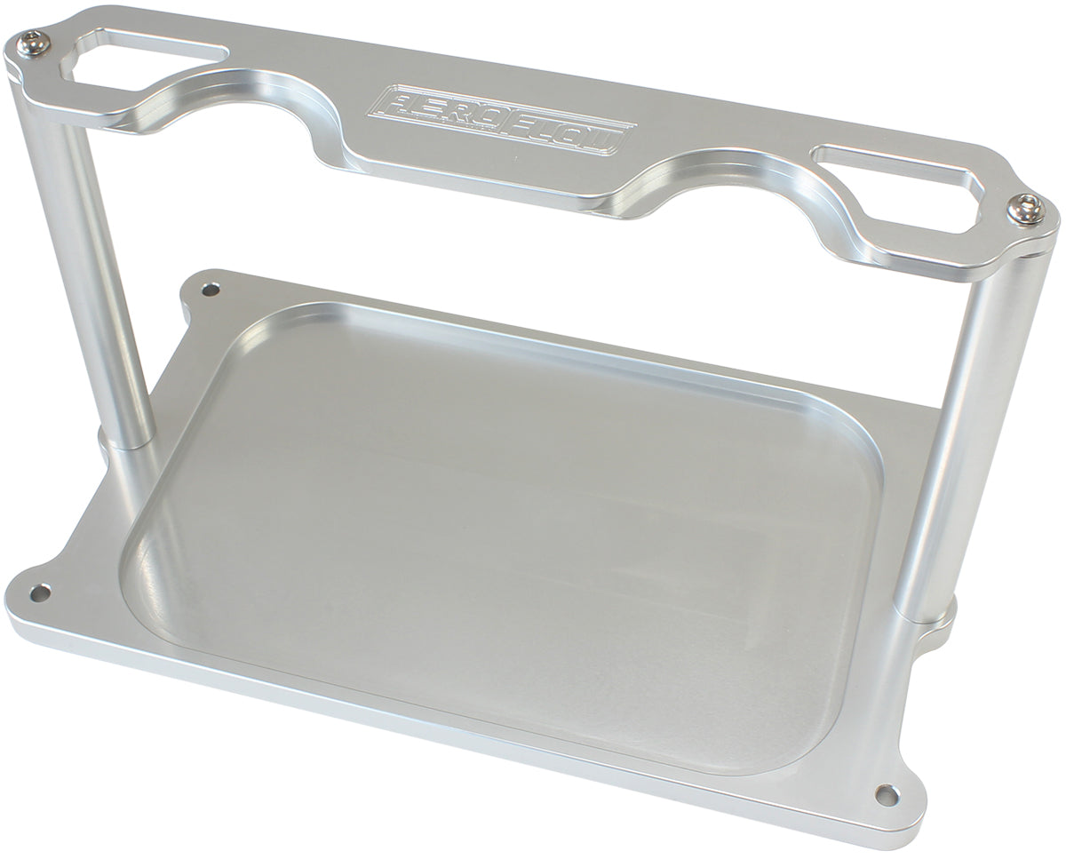 AF64-4366 - BATTERY HOLD DOWN TRAY POLISHED BILLET OPTIMA Aeroflow- AF 64-4366