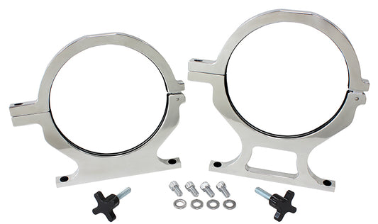 AF64-5000P - NOS BOTTLE BILLET BRACKETS *PAIR* POLISHED NITROUS