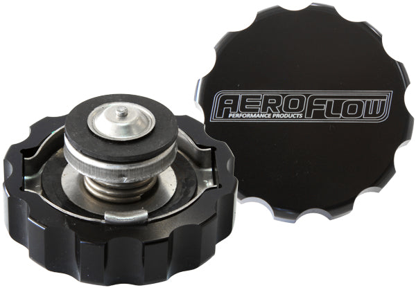AF64-5032BLK - BILLET RADIATOR CAP 32MM 1.1b COMPLETE WITH BILLET COVER