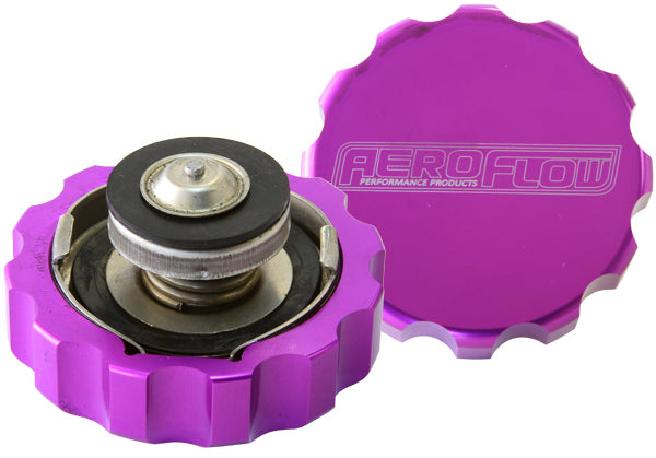 AF64-5032PUR - BILLET RADIATOR CAP 32MM 1.1b COMPLETE WITH BILLET COVER