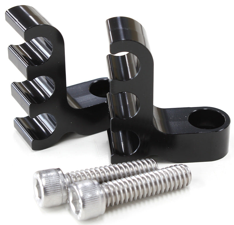 AF64-9703BLK - BLACK 3 WIRE LEAD SEPARATOR BOLT INTO VALVE COVER PAIR
