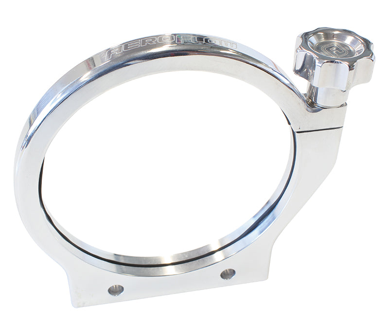 AF6400-4375 - AEROFLOW BILLET BOTTLE MOUNT 4-3/8"/111mm POLISHED