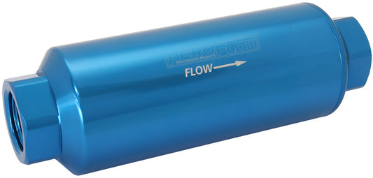 AF66-2043 - AEROFLOW PRO FILTER 60 MICRON BLUE FEMALE -12 ORB 2.4" x 7"