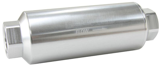 AF66-2044S-100 - AEROFLOW PRO FILTER 100 MICRONSILVER FEMALE-12ORB 2 x 5.5"
