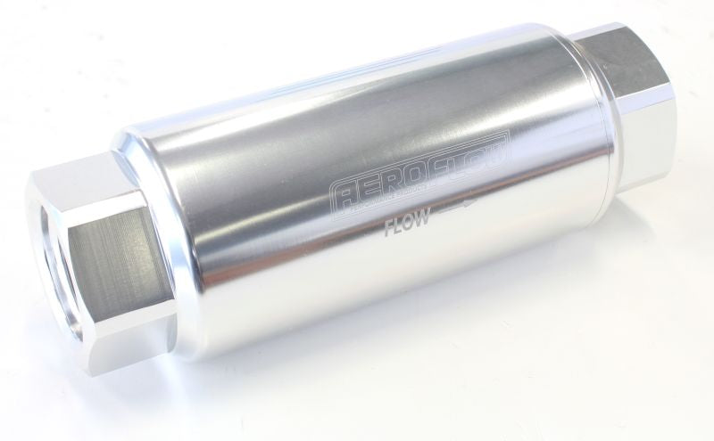AF66-2044S - AEROFLOW PRO FILTER 60 MICRON SILVER FEMALE-12ORB 2 x 5.5"