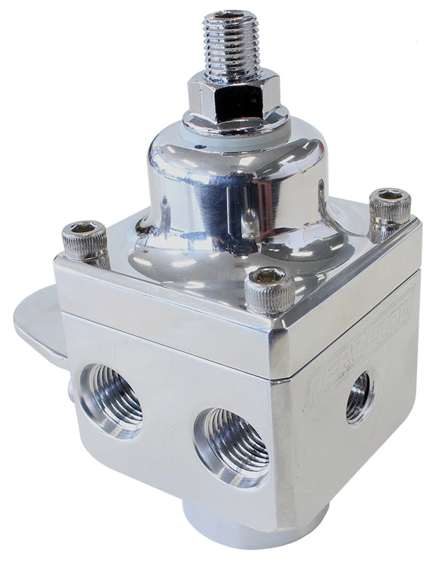 AF66-2048P - 4 PORT FUEL PRESSURE REGULATORPOLISHED CARB 1600+HP 4-12 PSI