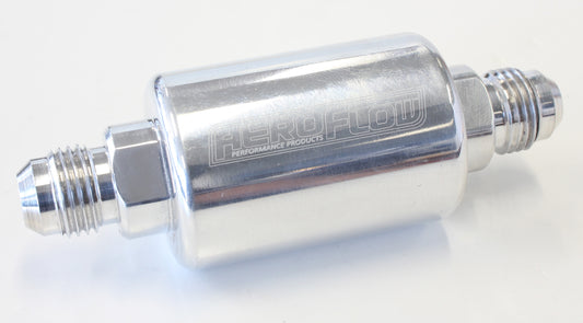 AF66-2052P - AEROFLOW FILTER 40 MICRON POLISHED-6AN 1.25" x 3" NOTES