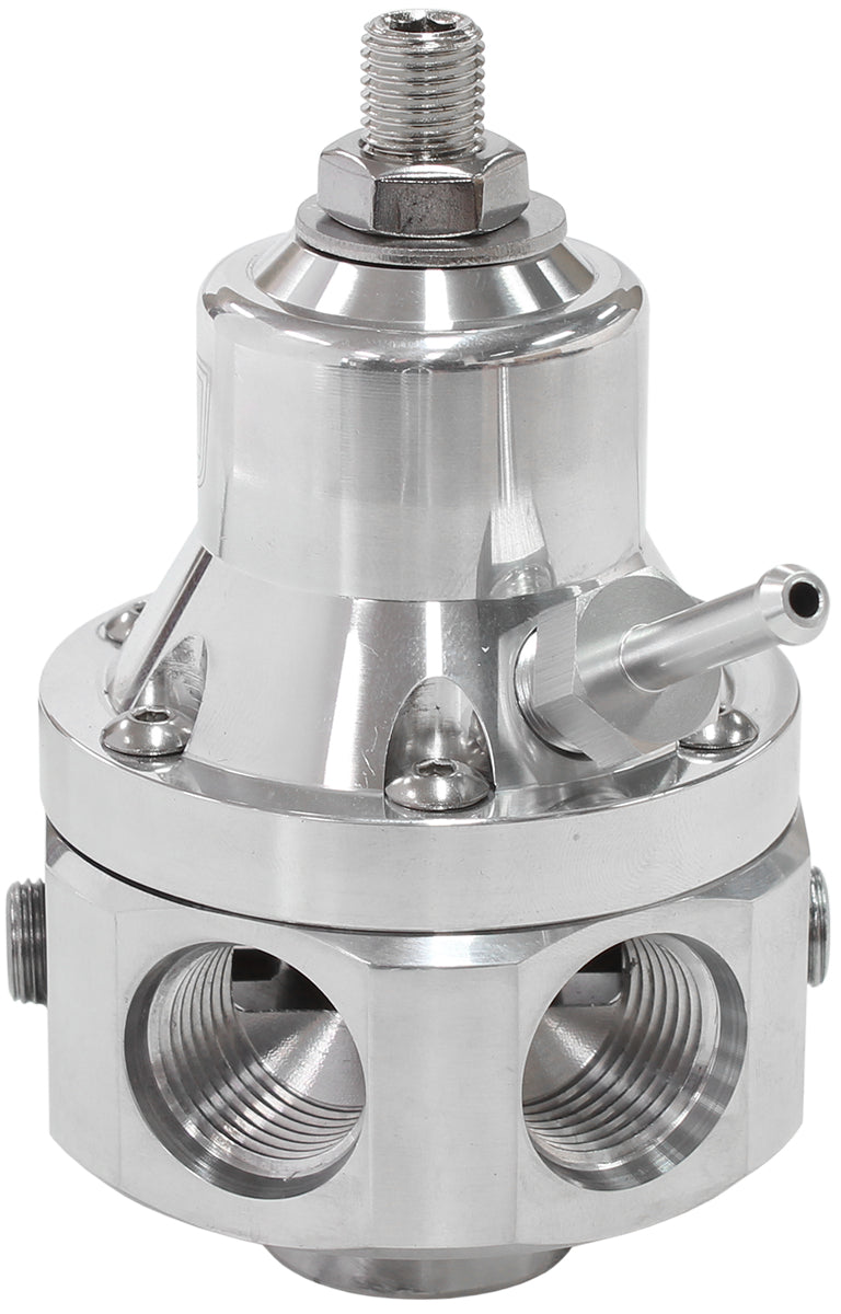 AF66-2060 - 2000HP EFI FUEL PRESSURE REG 4 PORT -8 E85 ALCOHOL POLISHED