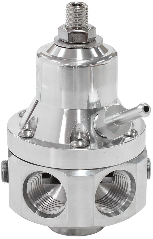AF66-2060 - 2000HP EFI FUEL PRESSURE REG 4 PORT -8 E85 ALCOHOL POLISHED