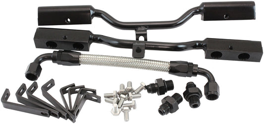 AF6999-1001 - SBC EFI FUEL RAIL KIT INTAKE MANIFOLD AIR GAP CHEV 350