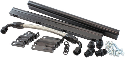 AF6999-5000 - GM LS FUEL RAIL KIT EFI INTAKEMANIFOLD CATHEDRAL PORT LS1 LS2 Aeroflow - AF6999-5000