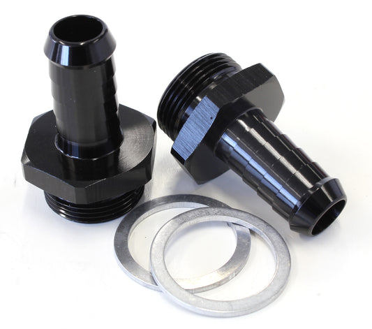 AF700-02BLK - HOLLEY INLET FITTING 1/2" BARBBLACK 7/8" X 20 TO 3/8" BARB